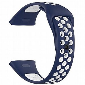 רצועת סיליקון מדגם Sports Solid Color Silicone Band מבית iBands לשעון חכם מדגם: Xiaomi Redmi Watch 3 (צבע Blue/White) רצועת סיליקון מדגם Sports Solid Color Silicone Band מבית iBands לשעון חכם מדגם: Xiaomi Redmi Watch 3 (צבע Blue/White)