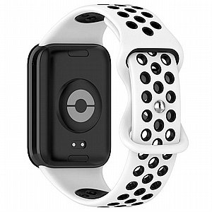 ����� ������� ���� Sports Solid Color Silicone Band ���� iBands ����� ��� ����: Xiaomi Smart Band 8 Pro / Xiaomi Smart Band 9 Pro (��� White/Black)