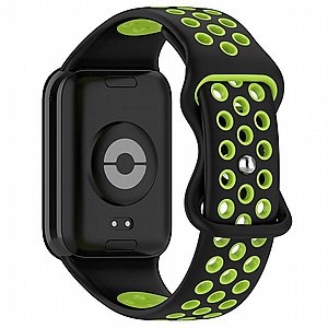 רצועת סיליקון מדגם Sports Solid Color Silicone Band מבית iBands לשעון חכם מדגם: Xiaomi Smart Band 8 Pro / Xiaomi Smart Band 9 Pro (צבע Black/Green) רצועת סיליקון מדגם Sports Solid Color Silicone Band מבית iBands לשעון חכם מדגם: Xiaomi Smart Band 8 Pro / Xiaomi Smart Band 9 Pro (צבע Black/Green)