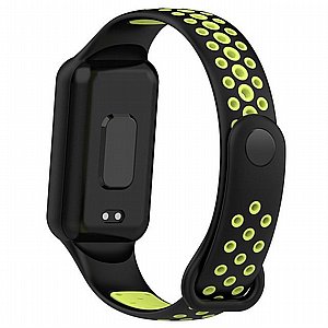 רצועת סיליקון מדגם Sports Solid Color Silicone Band מבית LaTera לשעון חכם מדגם: Xiaomi Smart Band 8 Active (צבע Black/Lime) רצועת סיליקון מדגם Sports Solid Color Silicone Band מבית LaTera לשעון חכם מדגם: Xiaomi Smart Band 8 Active (צבע Black/Lime)