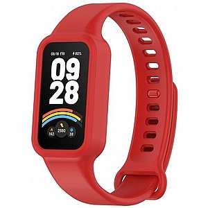 רצועת סיליקון מדגם Solid Color Silicone Band מבית LaTera לשעון חכם מדגם: Xiaomi Smart Band 9 Active (צבע Red) רצועת סיליקון מדגם Solid Color Silicone Band מבית LaTera לשעון חכם מדגם: Xiaomi Smart Band 9 Active (צבע Red)