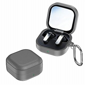 נרתיק עור מדגם Faux Leather Case מבית XDcase לאוזניות Samsung Galaxy Buds 4 / Buds 4 Pro (צבע אפור) נרתיק עור מדגם Faux Leather Case מבית XDcase לאוזניות Samsung Galaxy Buds 4 / Buds 4 Pro (צבע אפור)