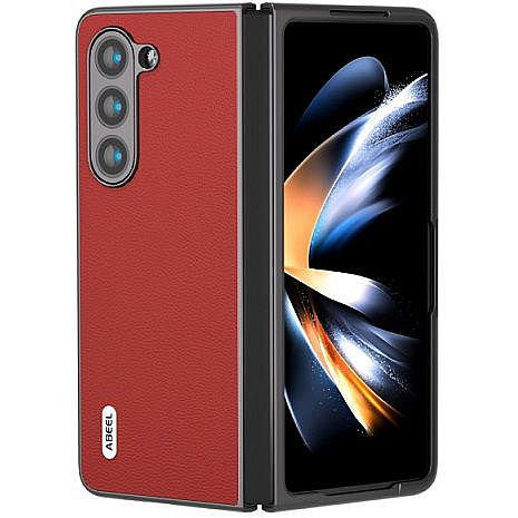 ����� ���� ���� Genuine Leather ���� Abeel ������ ������ ����: Samsung Galaxy Z Fold 5 (��� ����)