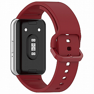 ����� ������� ���� Solid Color Silicone Band ���� iBands ����� ��� ����: Samsung Galaxy Fit 3 (��� Red)