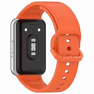 ����� ������� ���� Solid Color Silicone Band ���� iBands ����� ��� ����: Samsung Galaxy Fit 3 (��� Orange)