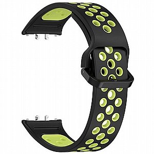 רצועת סיליקון מדגם Sports Solid Color Silicone Band מבית iBands לשעון חכם מדגם: Samsung Galaxy Fit 3 (צבע Black/Lime) רצועת סיליקון מדגם Sports Solid Color Silicone Band מבית iBands לשעון חכם מדגם: Samsung Galaxy Fit 3 (צבע Black/Lime)