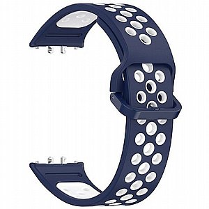 רצועת סיליקון מדגם Sports Solid Color Silicone Band מבית iBands לשעון חכם מדגם: Samsung Galaxy Fit 3 (צבע Blue/White) רצועת סיליקון מדגם Sports Solid Color Silicone Band מבית iBands לשעון חכם מדגם: Samsung Galaxy Fit 3 (צבע Blue/White)