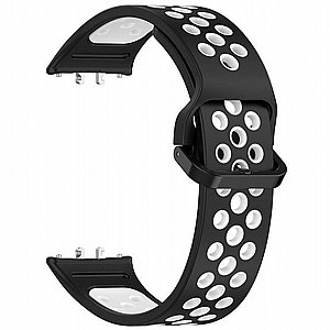 רצועת סיליקון מדגם Sports Solid Color Silicone Band מבית iBands לשעון חכם מדגם: Samsung Galaxy Fit 3 (צבע Black/White) רצועת סיליקון מדגם Sports Solid Color Silicone Band מבית iBands לשעון חכם מדגם: Samsung Galaxy Fit 3 (צבע Black/White)